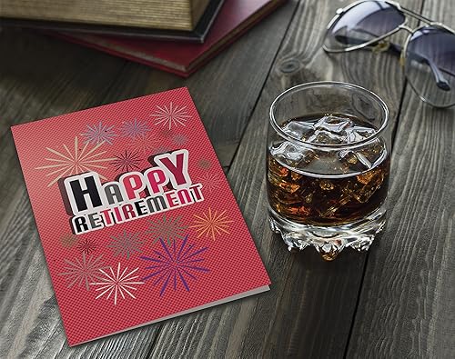 Miniatura 6 de Better Office Products Paquete de 2 tarjetas de jubilación con sobres, felicitaciones por tu jubilación, tarjetas grandes (5 x 7 pulgadas), 2