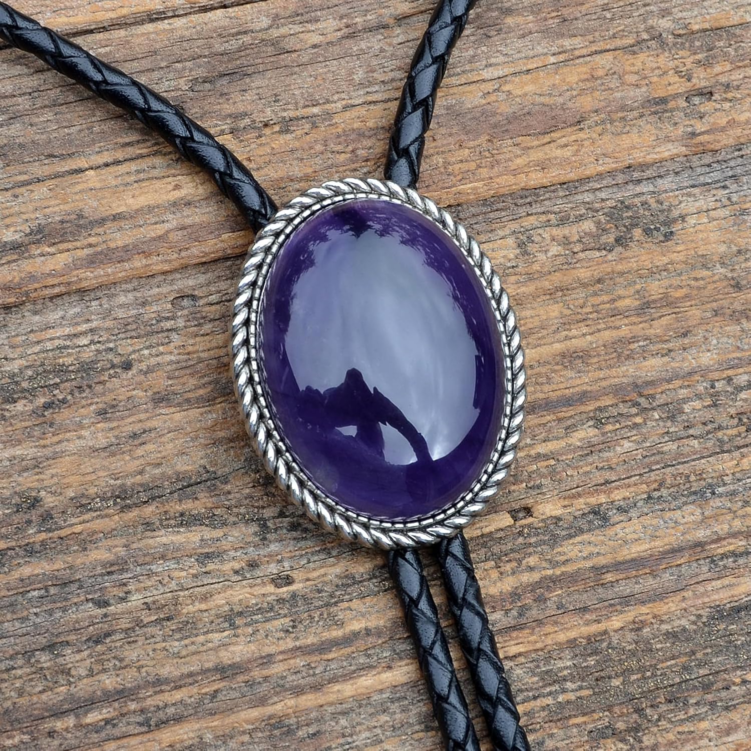 Amethyst Bolo Tie