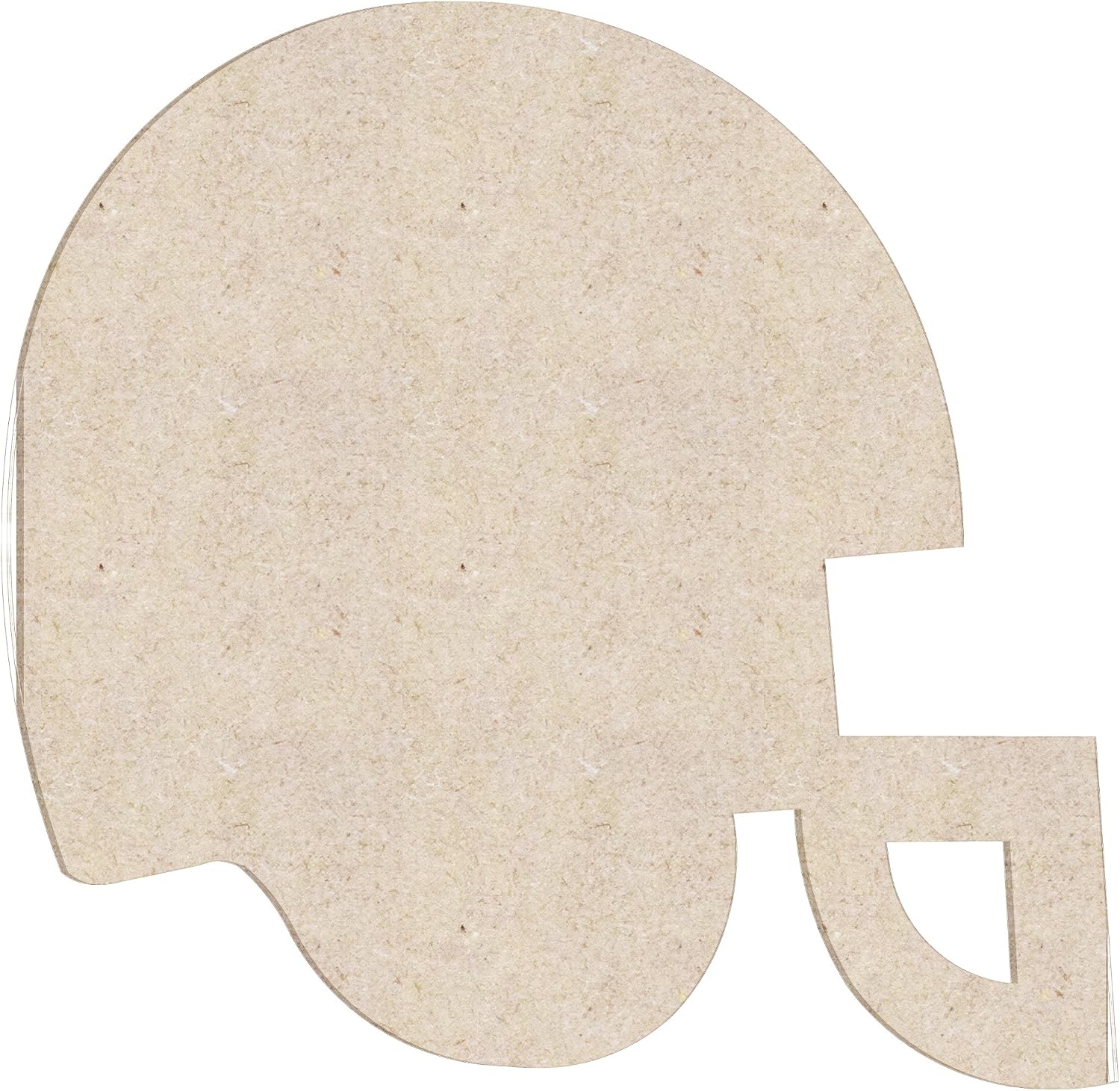 12" Football Helmet Unfinished Wood Cutout Shape
