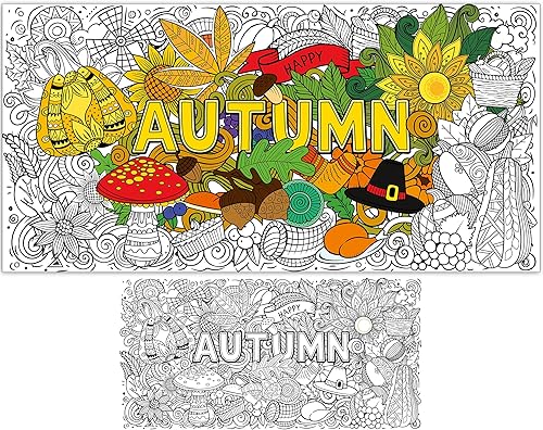 Pósteres gigantes para colorear de mandala para niños y adultos, diseño de feliz Navidad, mantel para colorear con mandala, póster navideño para