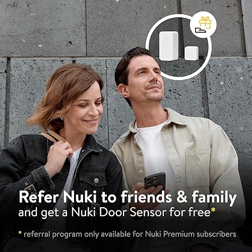 Miniatura 9 de Nuki Sensor de puerta, saber si tu puerta está abierta o cerrada, accesorio de cerradura inteligente, alertas en tiempo real, seguridad adicional