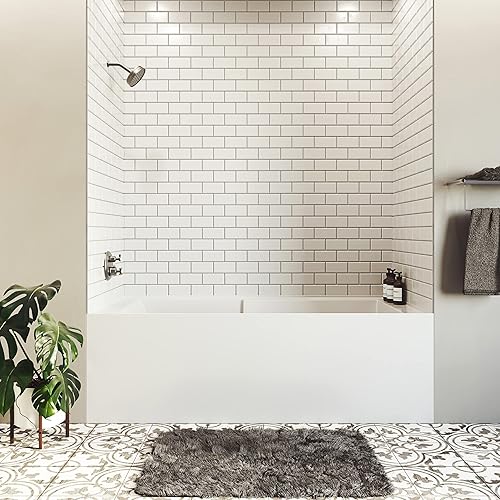 Vista 181 de Swiss Madison Well Made Forever SM-AB540MB Voltaire - Bañera de alcoba con faldón, 60 x 30 pulgadas, negro mate Mate negro