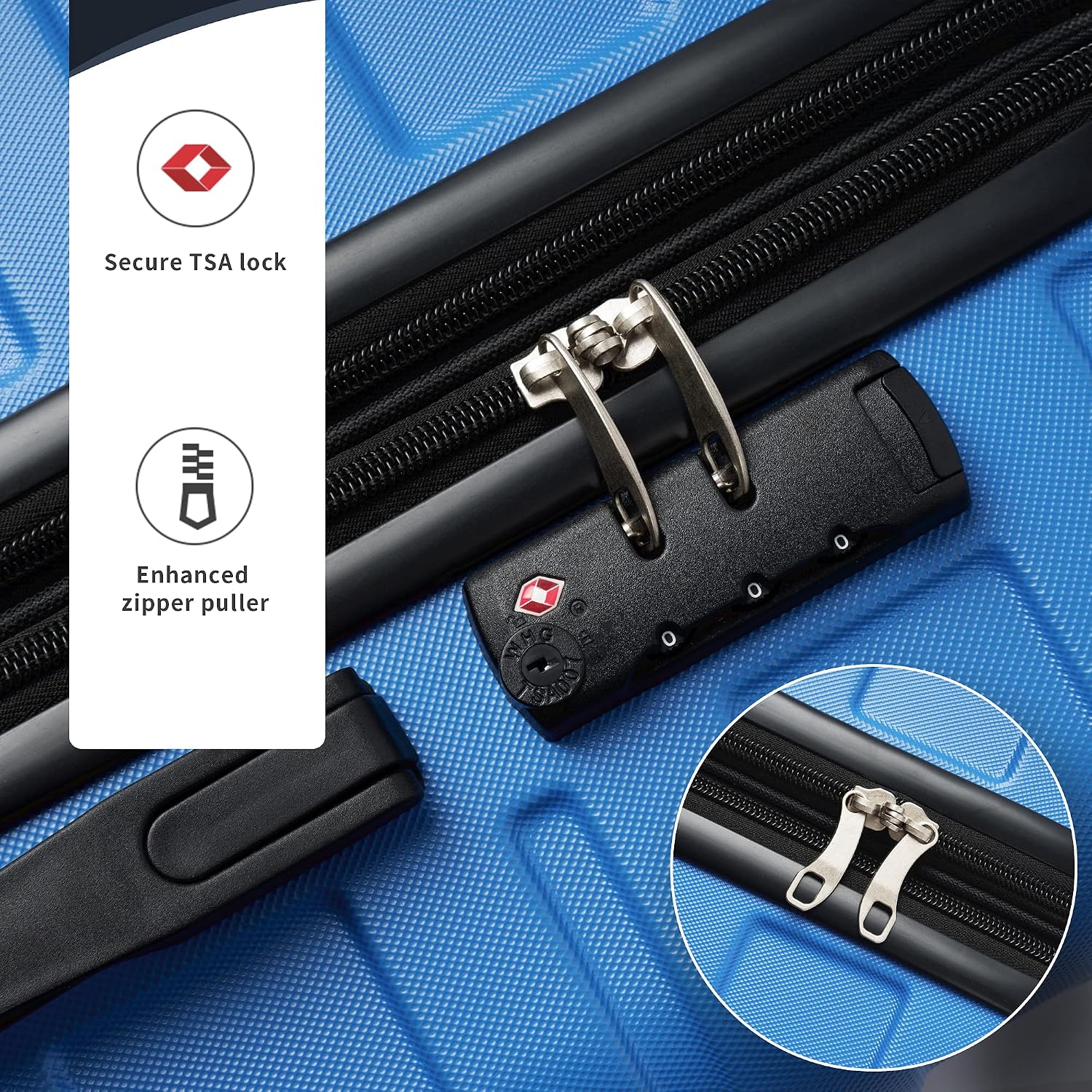 Merax 3 Pcs Luggage Set with TSA Lock, Lightweight Expandable Luggage Spinner Suitcase Set