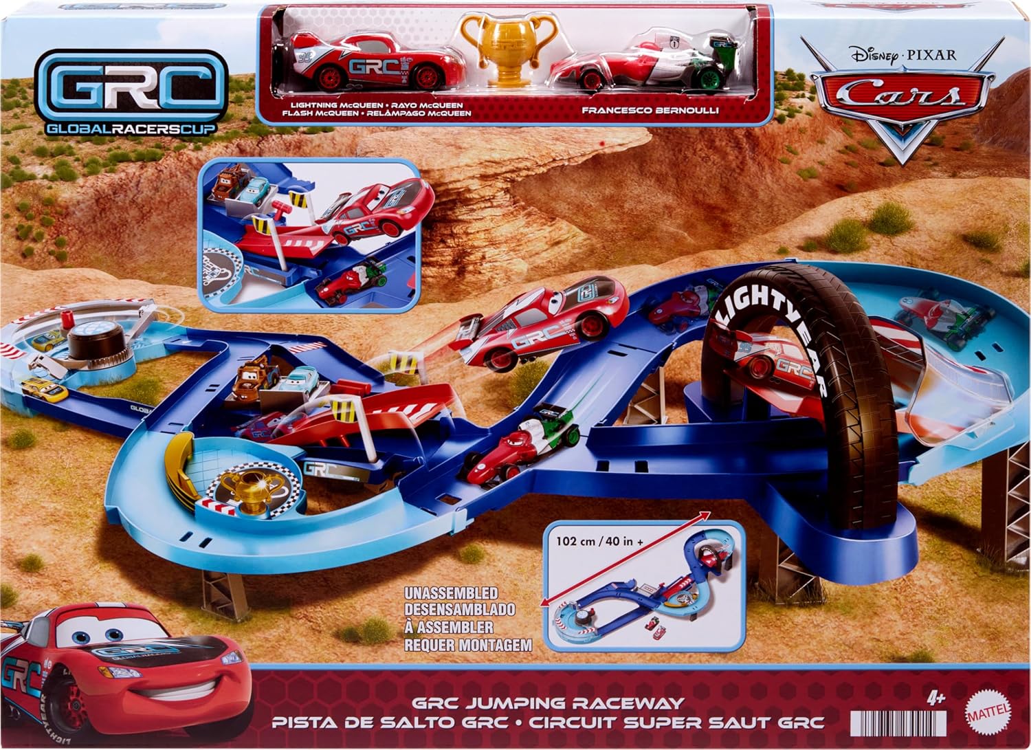 Disney and Pixar Cars Playset with 2 Toy Cars - Image 6