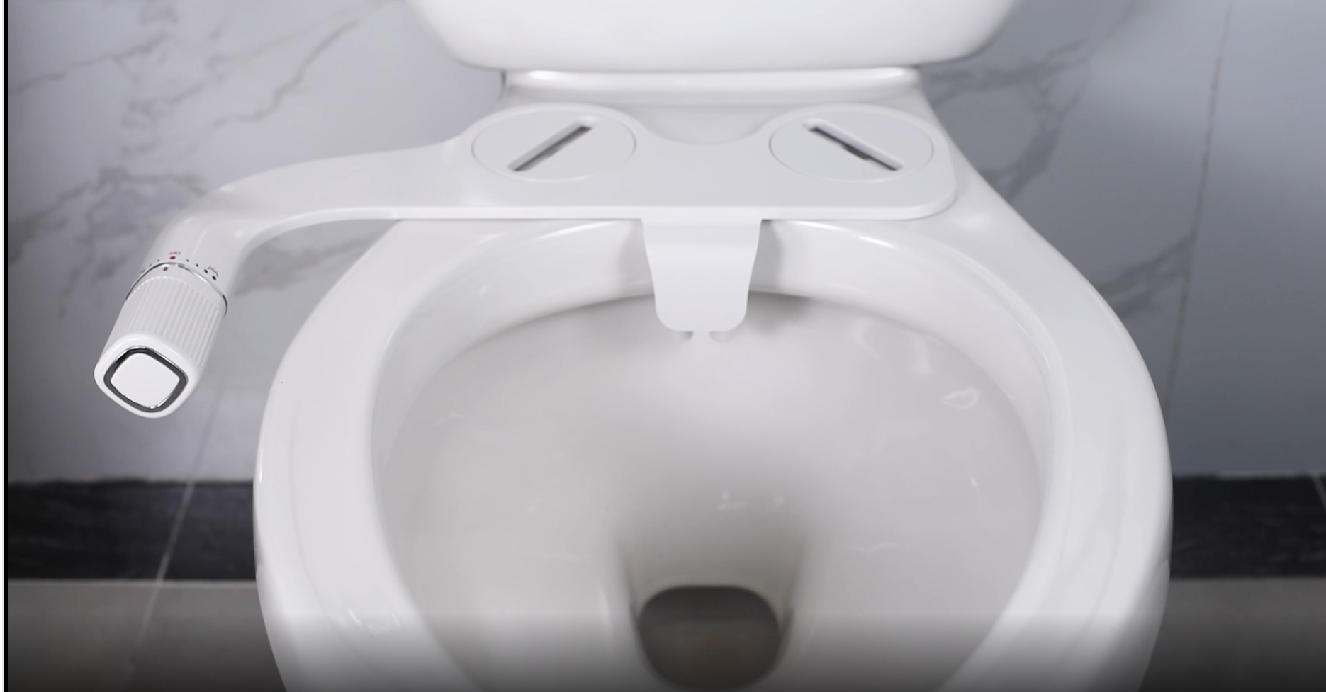 Ciays Bidet-Aufsatz Für Toilette – Ultradünn (0,6 Cm), Mit Druckregler & Doppeldüsen