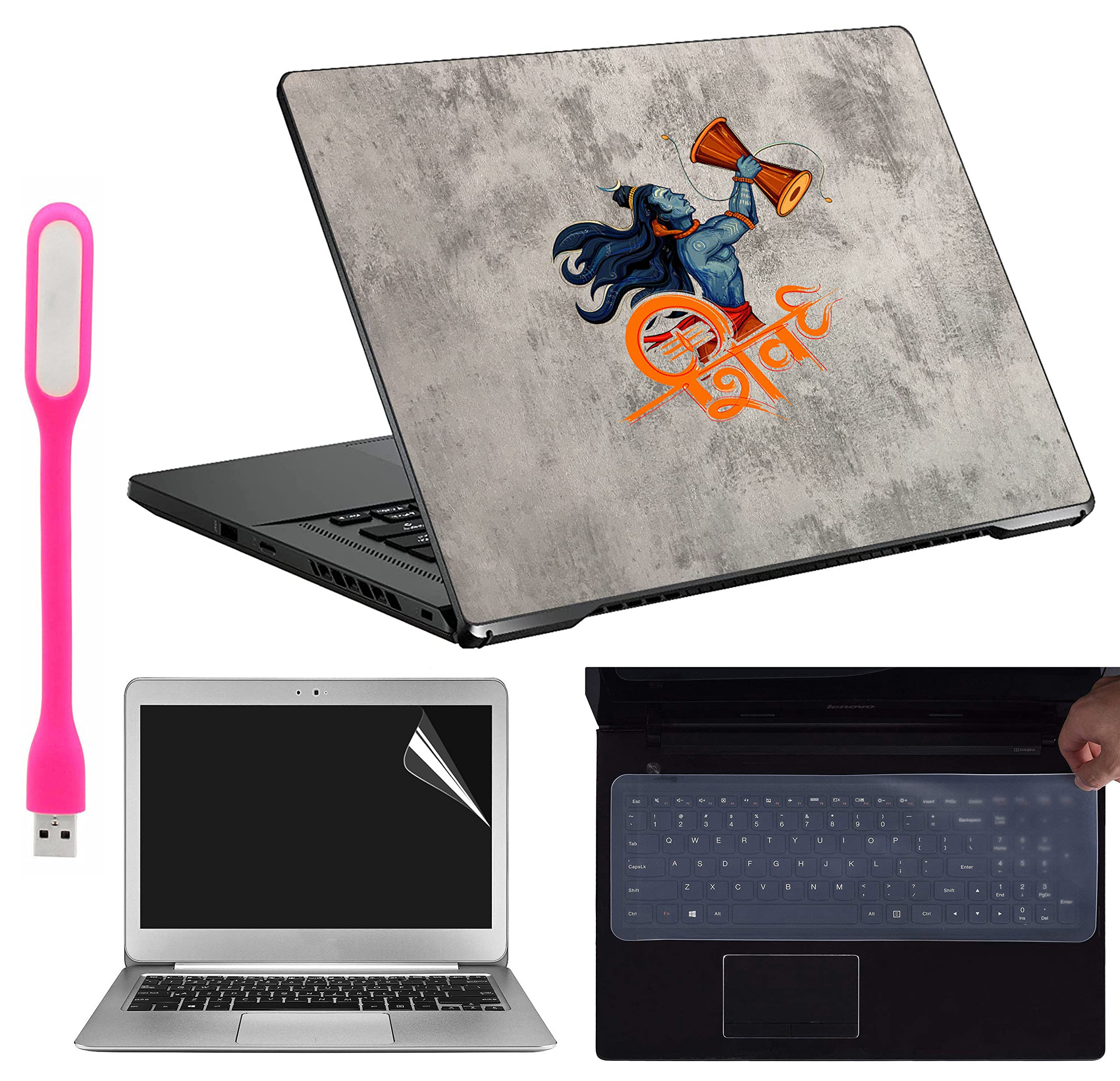 Ramiya - 4 in 1 Accessories Kit for 15.6-inch Laptops Decal | Screen Guard | Silicone Keyboard Protector | and USB LED Light All Models (Upto) (LxH) : 15.6"x 10.1" (B07QHTDVQB) Amazon Price History, Amazon Price Tracker