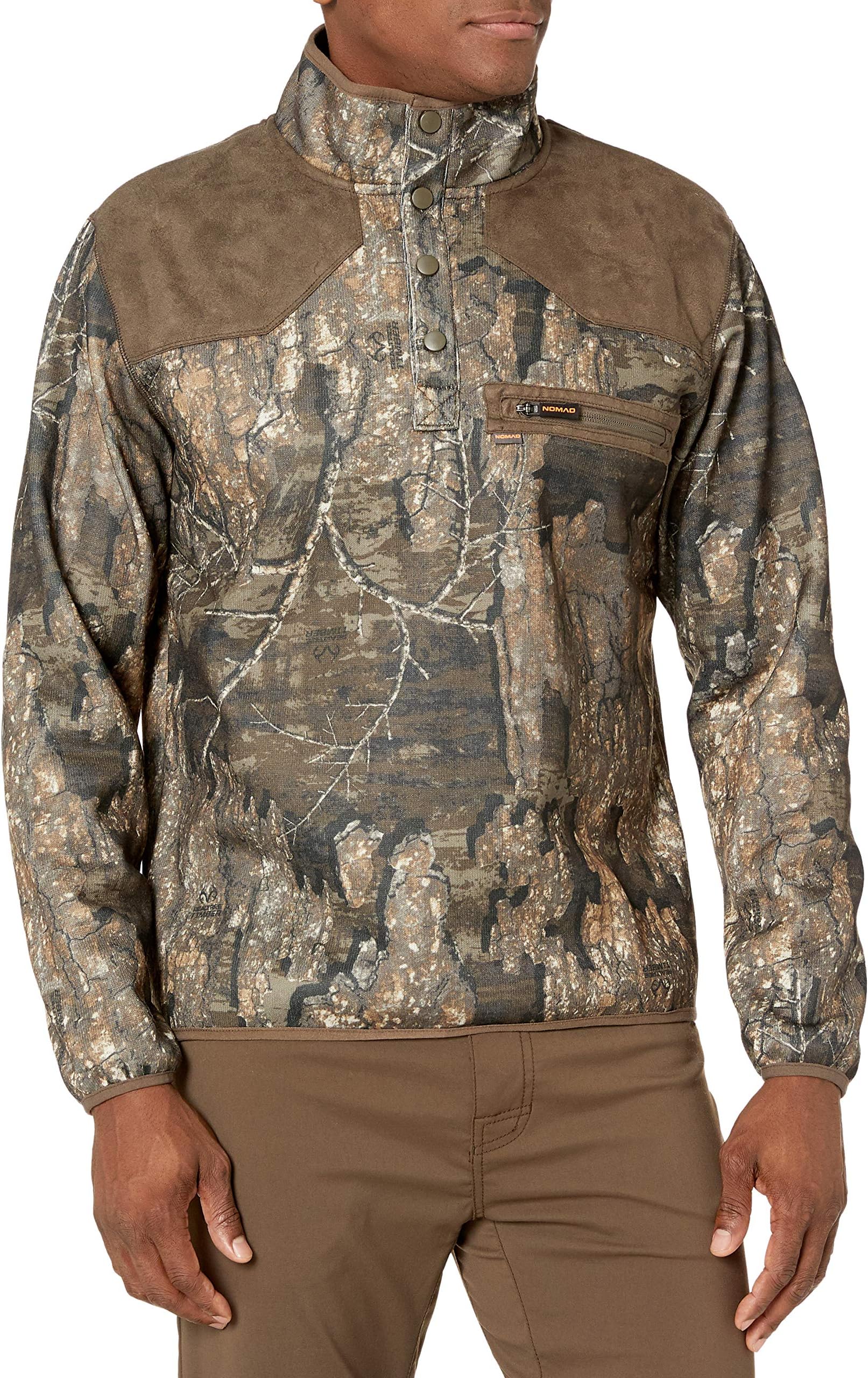 Nomad Men's Standard Slaysman Camo Pop Over | Pullover with Scent Suppression & Water Resistance