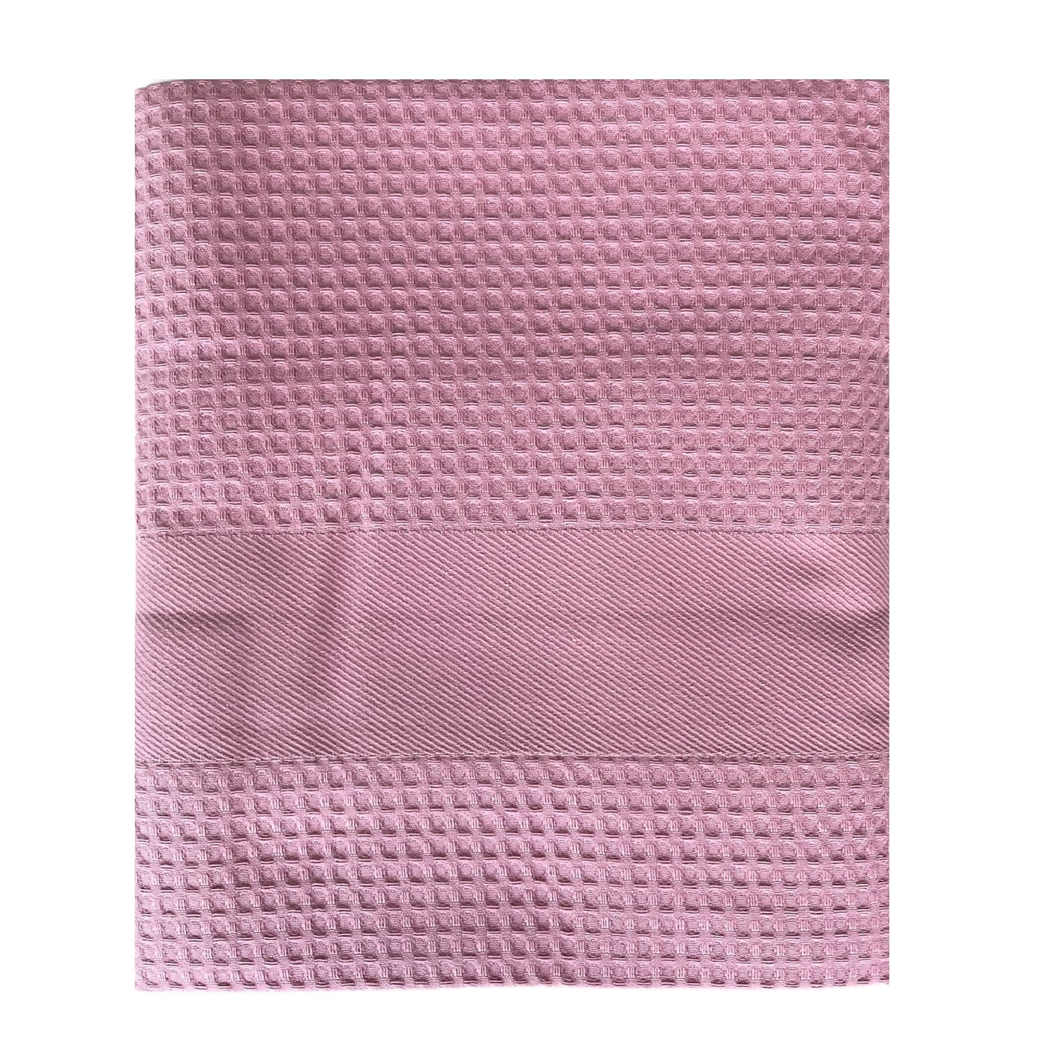 Bellora Telo bagno in nido d'ape 100% Cotone 100 x150cm Art. Ape (Malva)