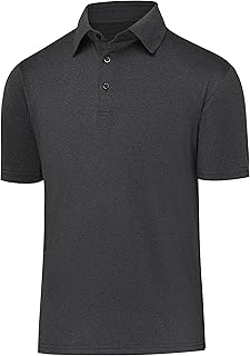 Golf Polos for Men Quick-Dry Athletic Mens Polo Shirts Short Sleeve Summer Casual Moisture Wicking Golf Shirt