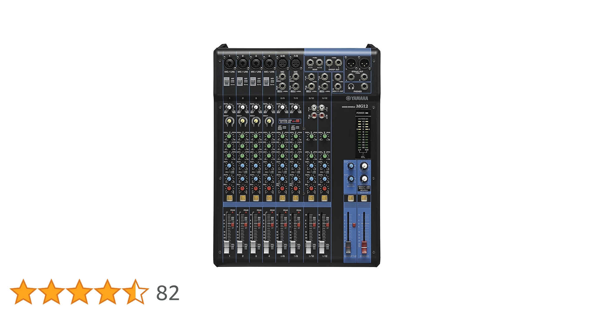 Amazon | Yamaha MG12 Table de mixage analogique Noir