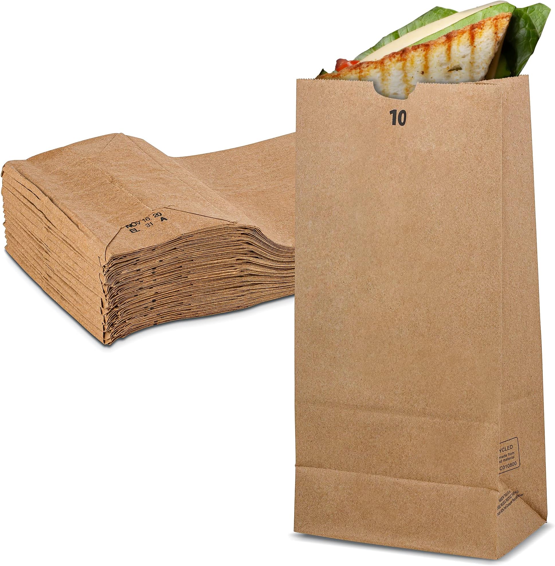 200pcs 7x7inch Hamburger Bags,Sandwich Bags,Brown Lunch Paper Bags,French Fry Bags Oil-proof Triangle Paper Bag,For Paper Lunch Bags Take Out Bags And Home Use (Brown, 7x7