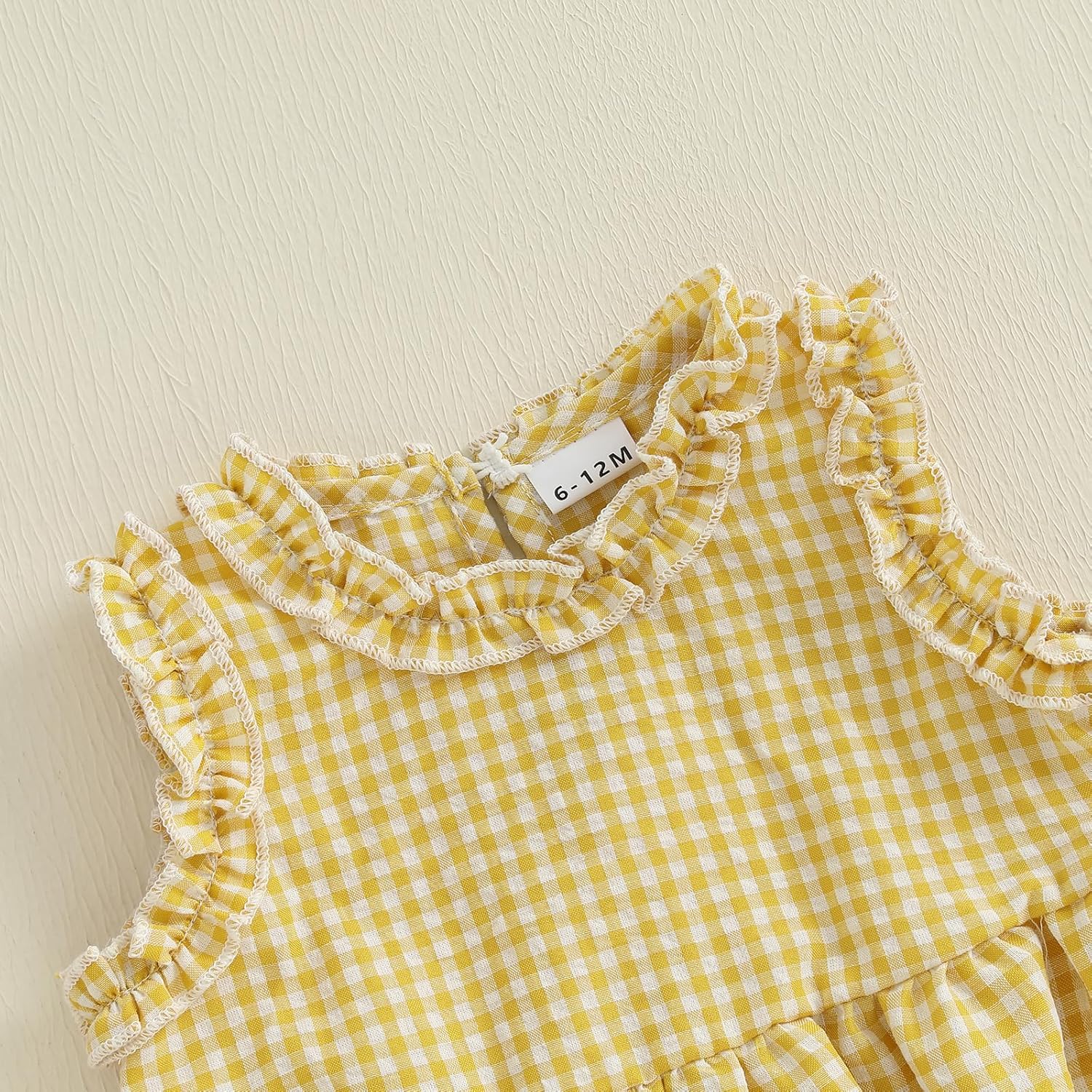 GOOCHEER Toddler Girl Clothes Baby Summer Outfits Plaid Ruffle Sleeveless Vest Tank Tops Pants Set 12 18 24 Month 2T 3T 4T - Image 4