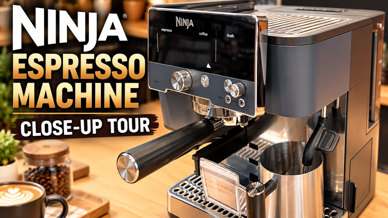 Watch Making Espresso With the Ninja Luxe Cafe on Amazon Live