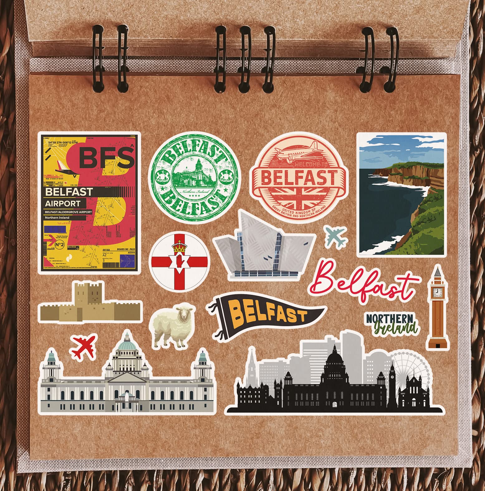 IRLANDA Del NORD Bandiera Adesivi In Vinile, ULSTER - Foto 9