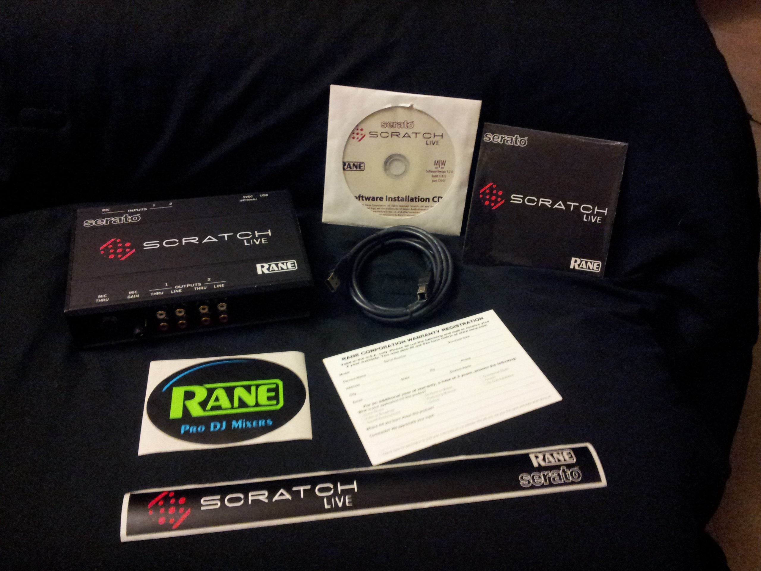 SCRATCH LIVE 1 SERATO RANE RANE SL 1 interface // SERATO 'scratch