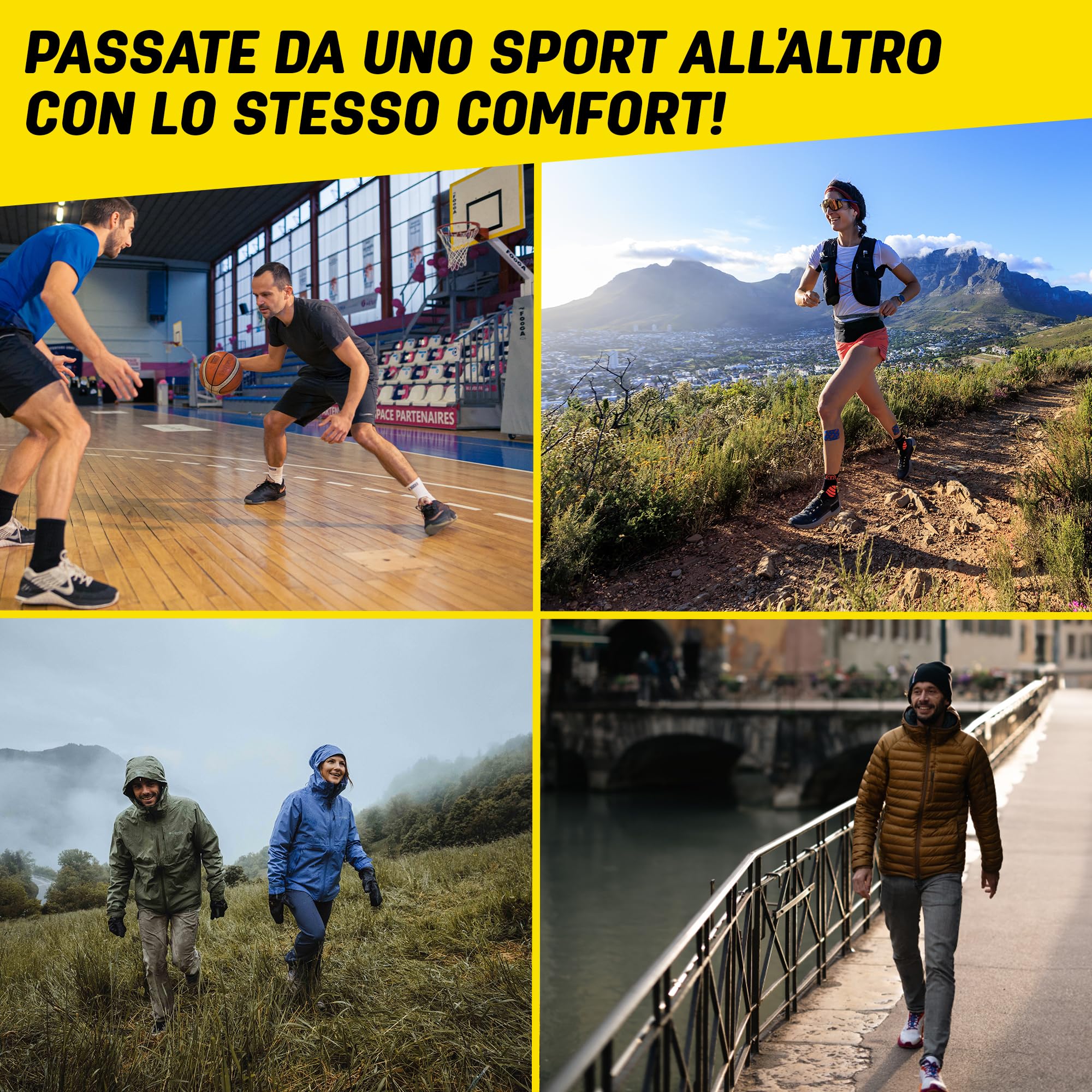 Sidas Solette 3feet Activ Low, Corsa e Multisport, Per Arco Plantare Basso, Assorbimento degli urti, Solette per scarpe da uomo e donna