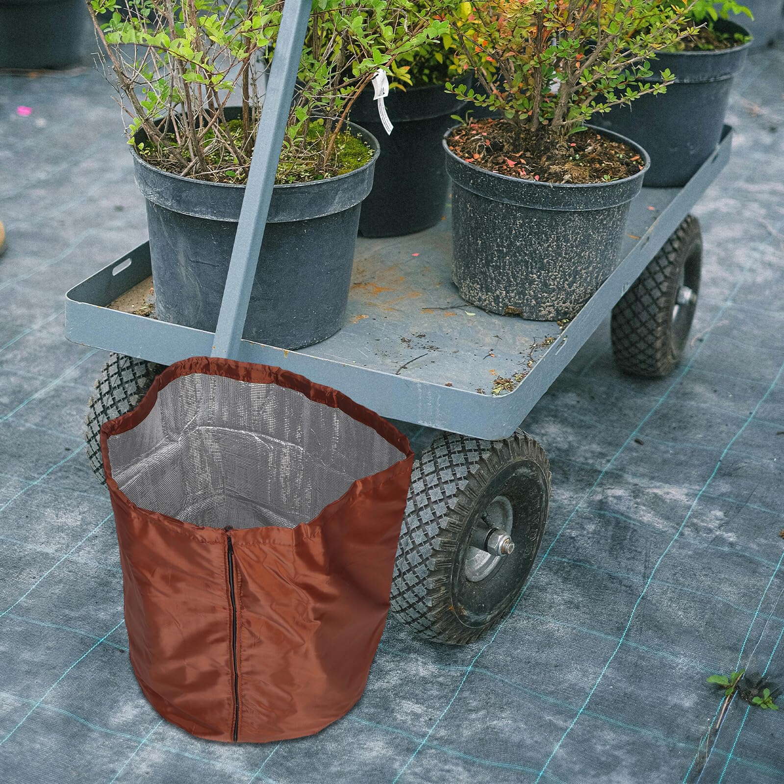 Homoyoyo Copertura per Piante Inverno Oxford Khaki, Protettiva | Arbusti e Fiori, Umidità del Suolo Mantenuta, Accesso Solare Ottimale in Estate e Gelo