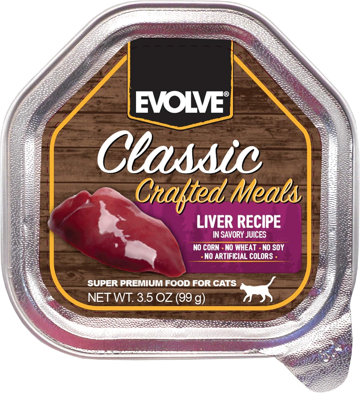 Evolve Classic Crafted Meals Liver Recipe Cat Food (Pack of 15)