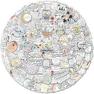 Bible Stickers 200PCS Christian Jesus Scripture Stickers, Jesus Stickers, Bible Journaling Supplies, For Laptops, Cell Phones, Water Bottles, Luggage, Skateboards, HelmetsPerfect Gift for Kids, Teens and Adults