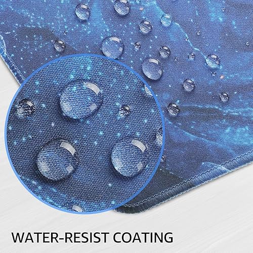 Miniatura 42 de KTRIO - Alfombrilla de mouse grande para juegos con bordes cosidos, extendida, tela microtejida superior, base antideslizante, almohadilla de Negro