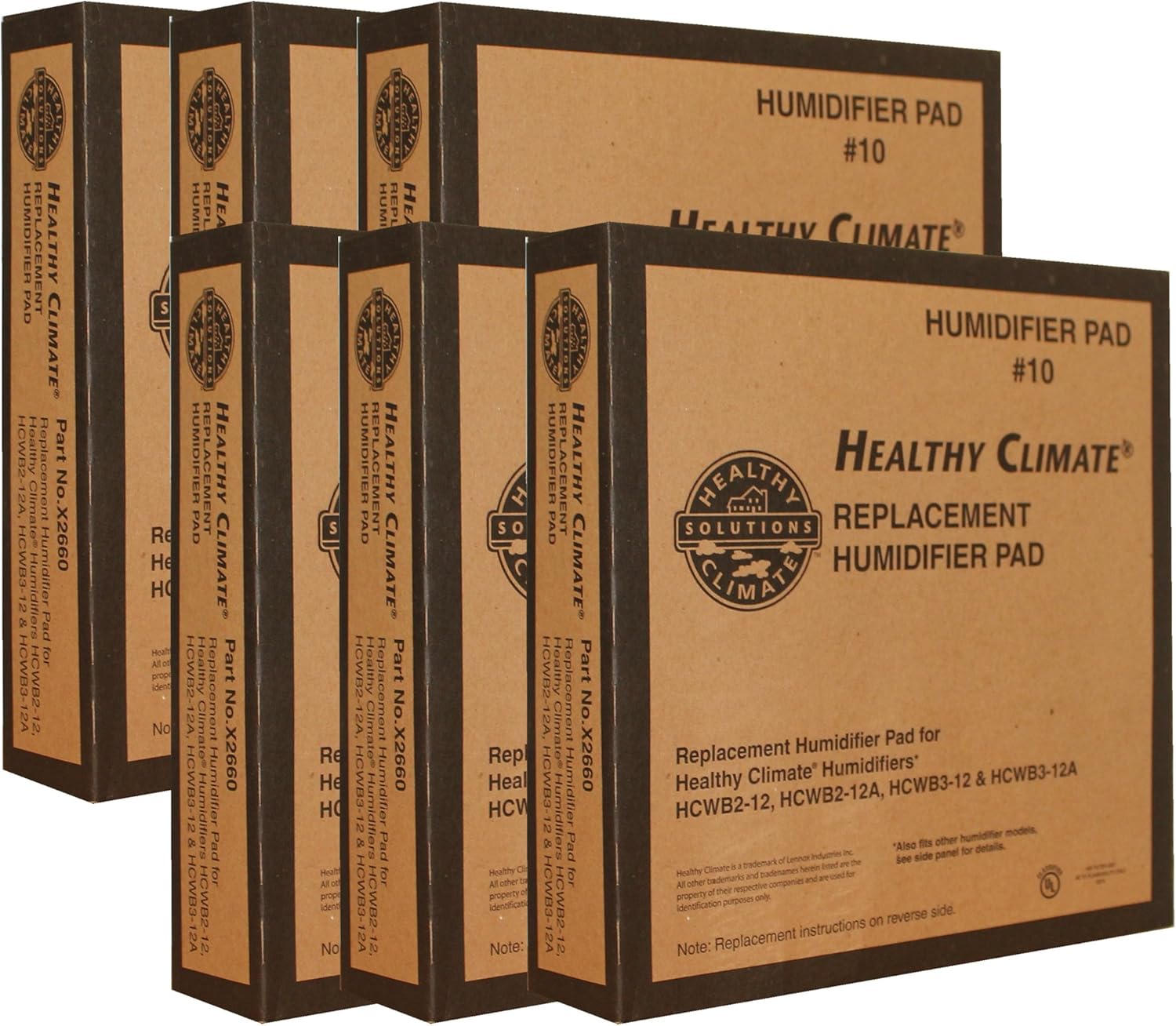 Lennox Healthy Climate Humidifier Pad 10 Part No. X2660 (Pack of 6