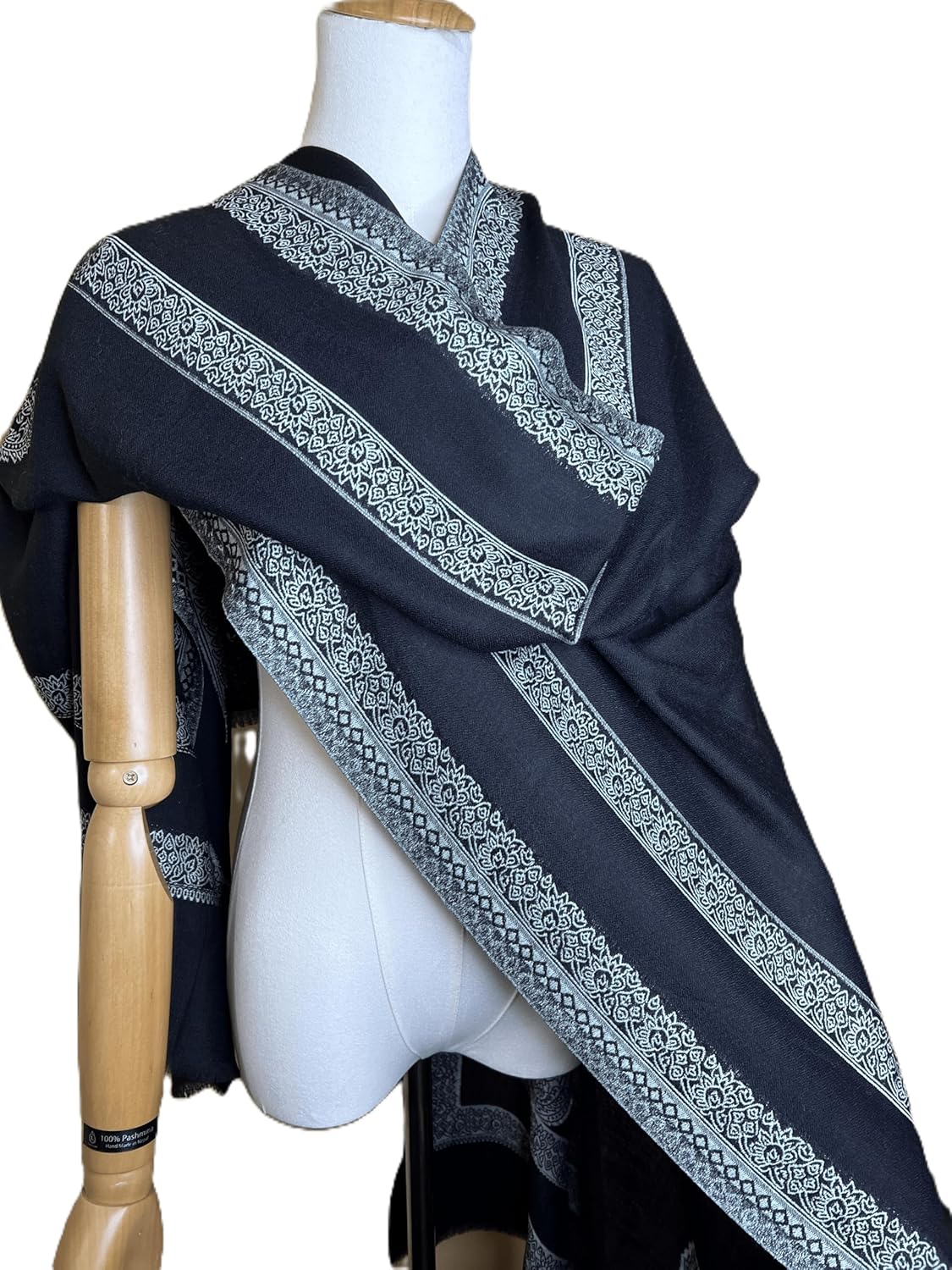 NPIA Certified 100% Pure Cashmere Pashmina Shawl for Women | Wedding Wrap | Gift Idea for Women