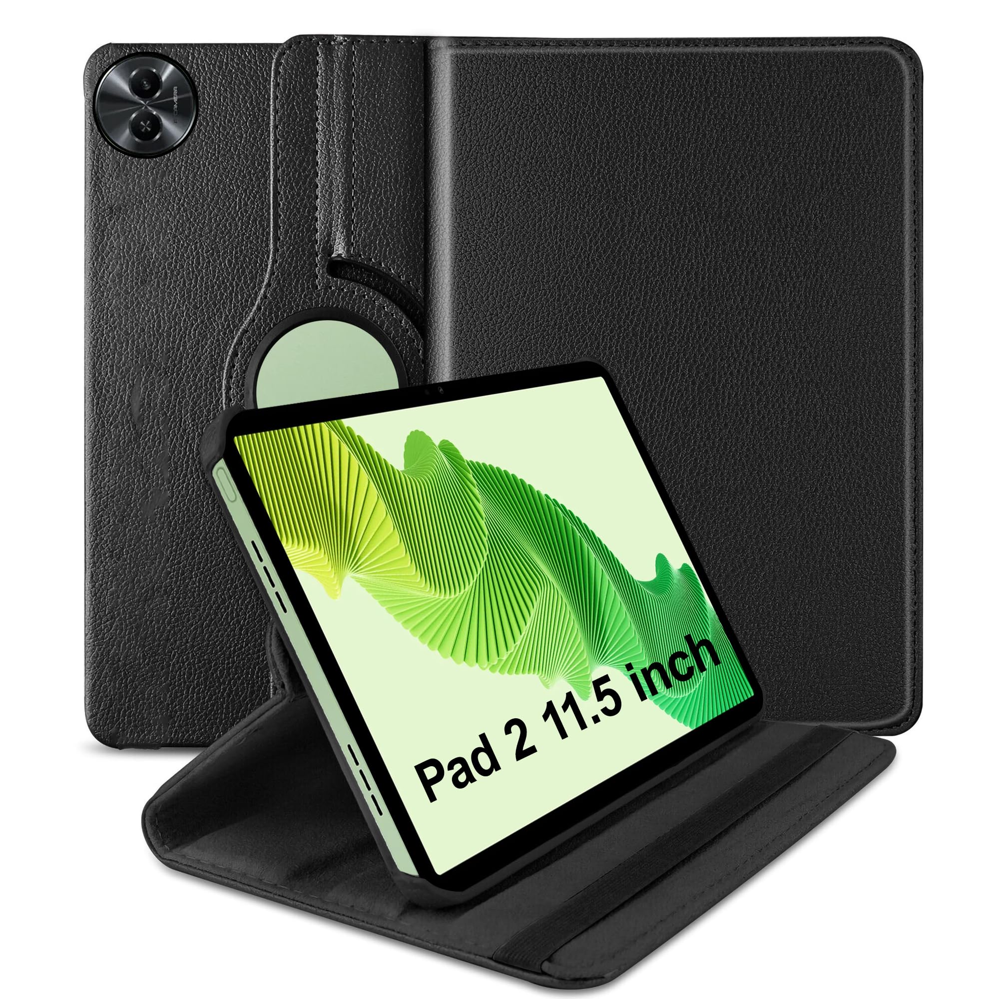 TGK Rotating Cover for realme Pad 2 11.5 inch Tablet (Black) 360 Degree Leather Smart Flip Case (B0CKN9WCSQ) Amazon Price History, Amazon Price Tracker