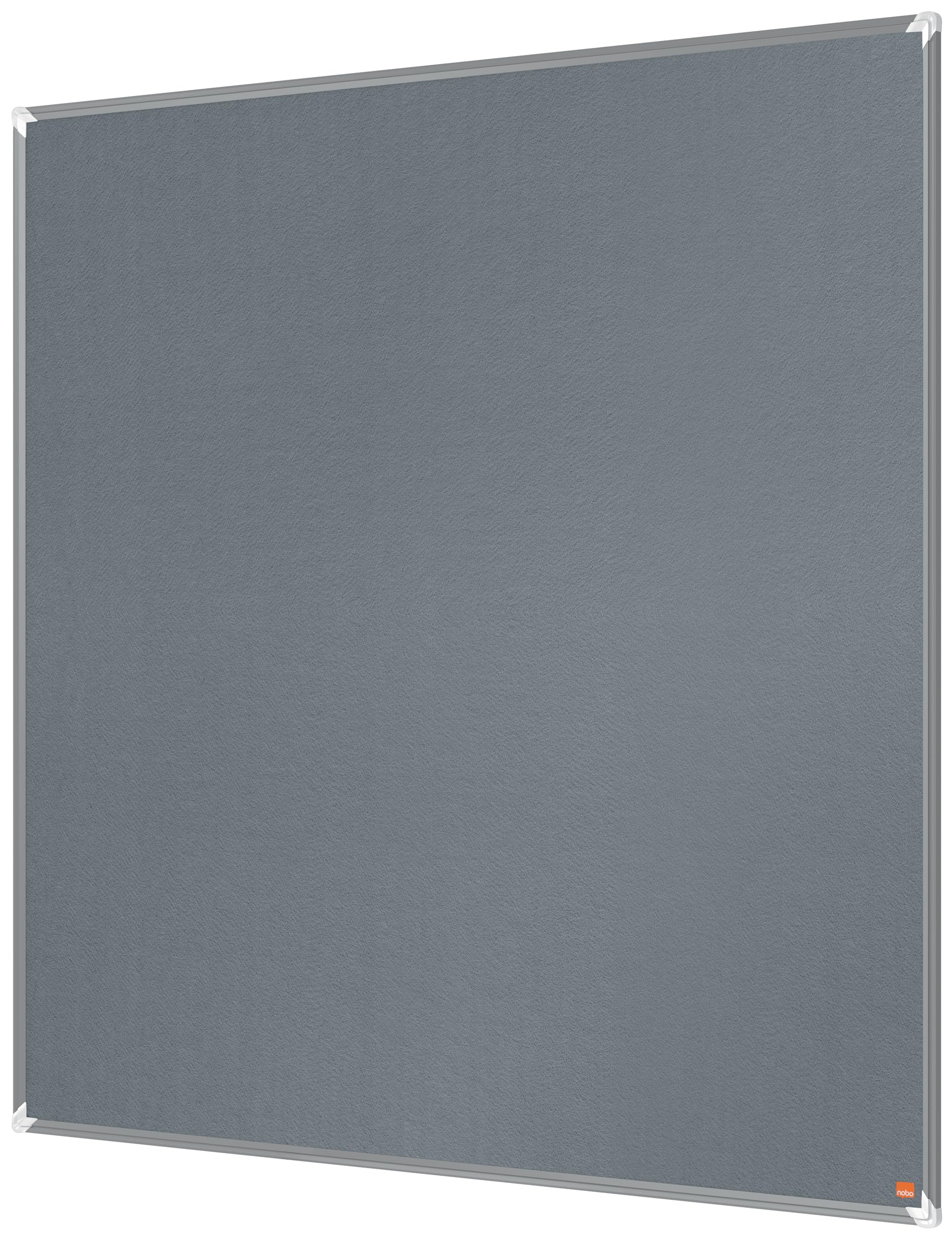 Nobo Premium Plus Felt Notice Board 1200x1200mm – Grey |Pin Board for Wall, Office Noticeboard, Display Board, Felt Memo Board, Vision Board, Mood Board, EU Ecolabel Certified