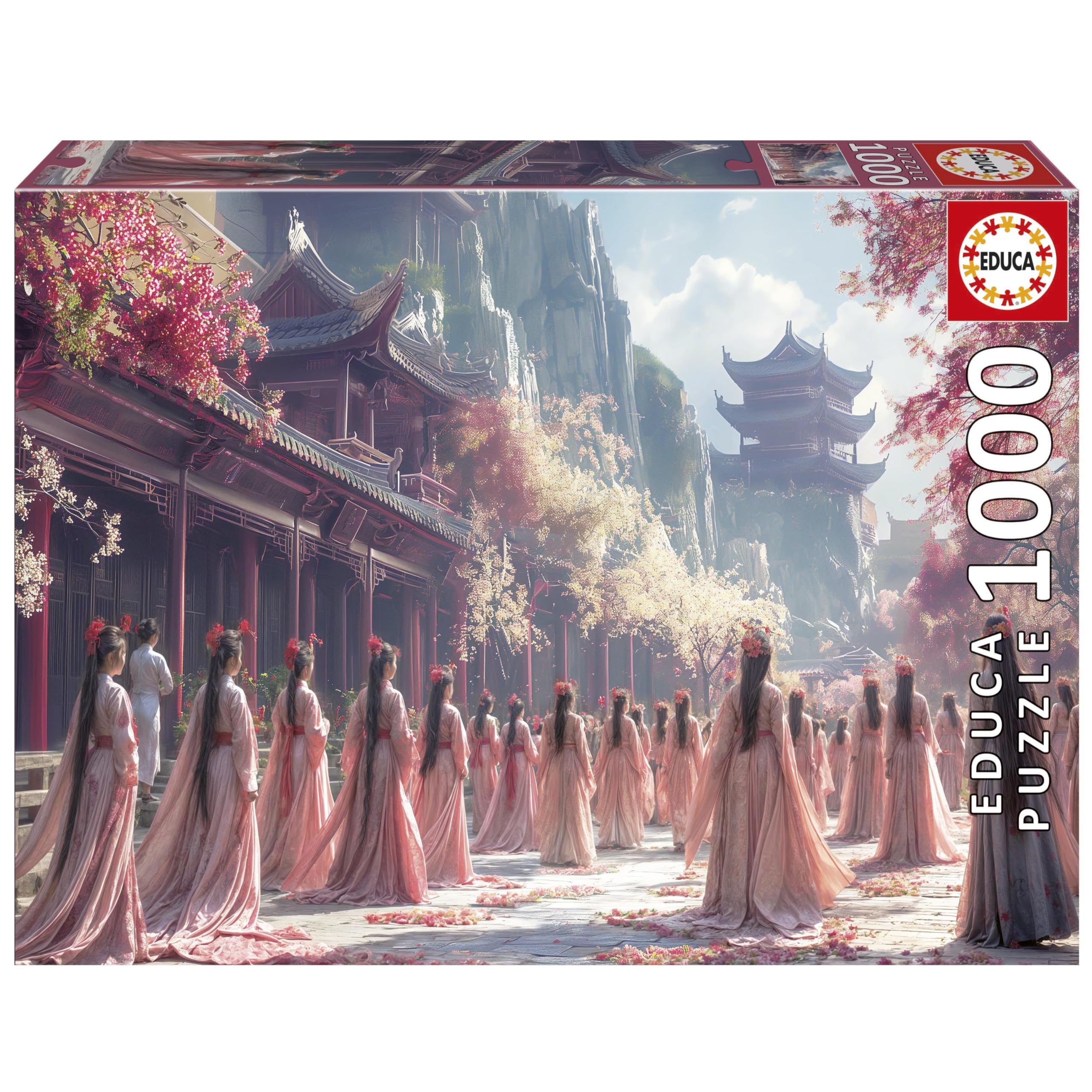 Educa - 1000-teiliges Puzzle für Erwachsene | 1000 Die Geishas. Inklusive Fix Puzzle-Kleber. Maße: 68 x 48 cm. Ab 14 Jahren (20244)