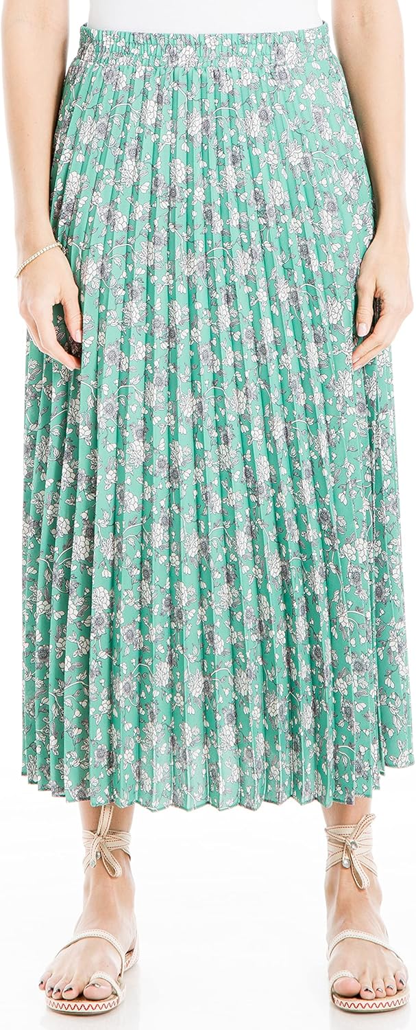 Max Studio Women's Pleated Midi Skirt