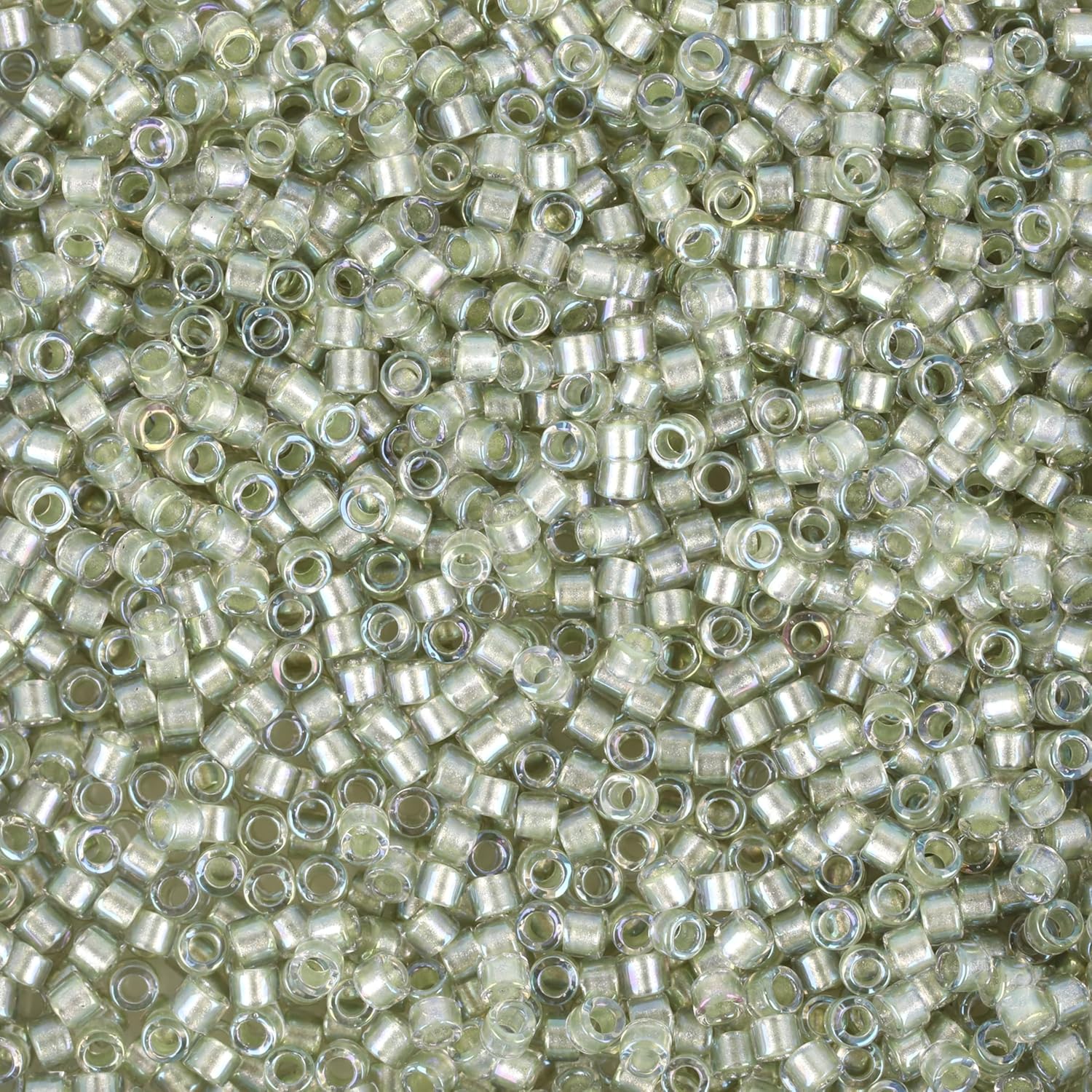 Miyuki Delica Seed Beads – Size 11/0 (1.6 mm), DB2378, Fancy Lined Silver Streak, 7.2 g, Approx. 1440 Beads, Made in Japan - Image 2