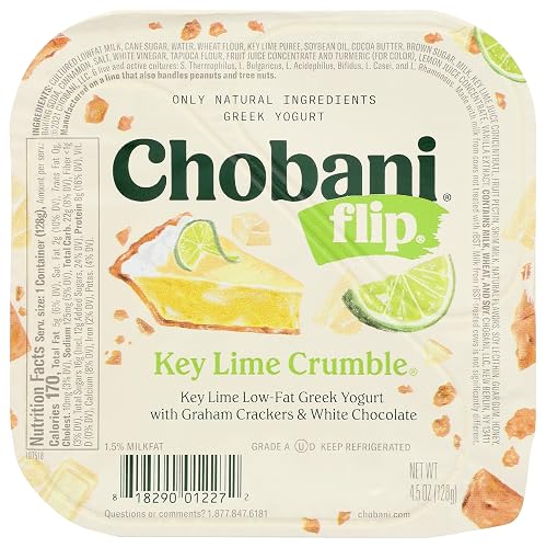 Chobani Flip Low-fat Greek Yogurt, Key Lime Crumble 4.5oz