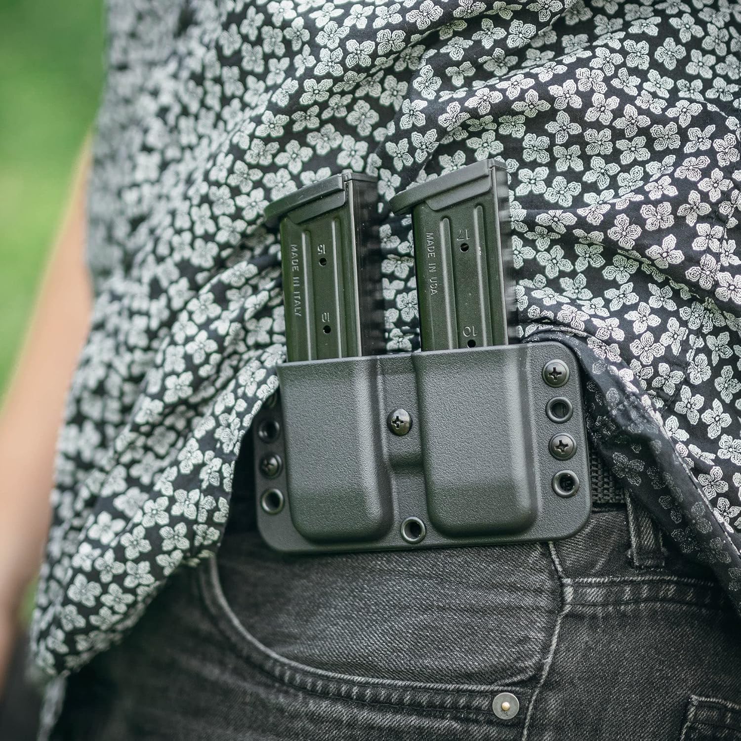 OWB Double Mag Pouch for Springfield XD in 9mm or .40, Glock 43X & 48, Sig P320, & More - USA Made - Total Eclipse Double Mag Pouch by Blade-Tech Holsters - Image 6