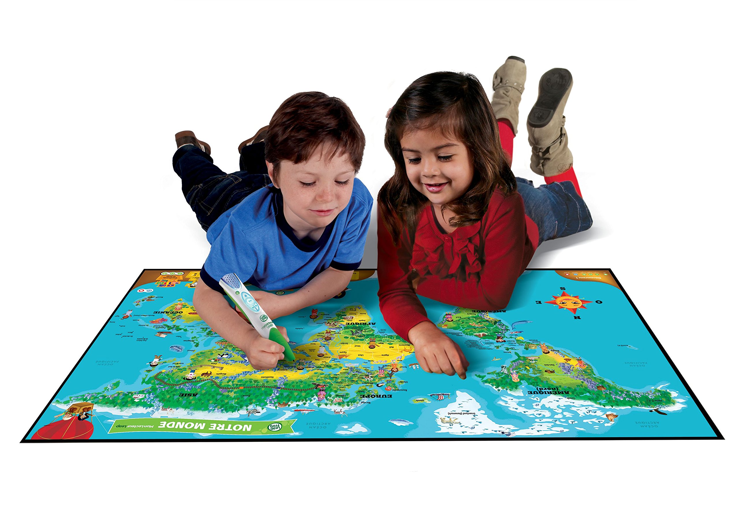 Leapfrog - 80885 - Jeu Educatif - Carte Mon Lecteur Leap/Tag - Mappemonde Interactive (stylo lecteur Tag non inclus)