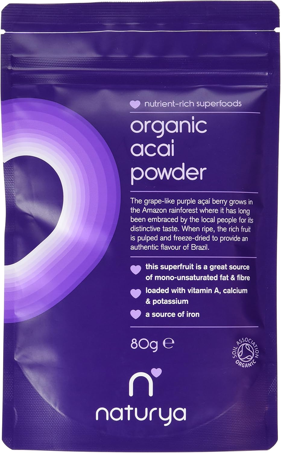 Naturya Organic Açaí Powder 80 g Amazon.co.uk Health & Personal Care