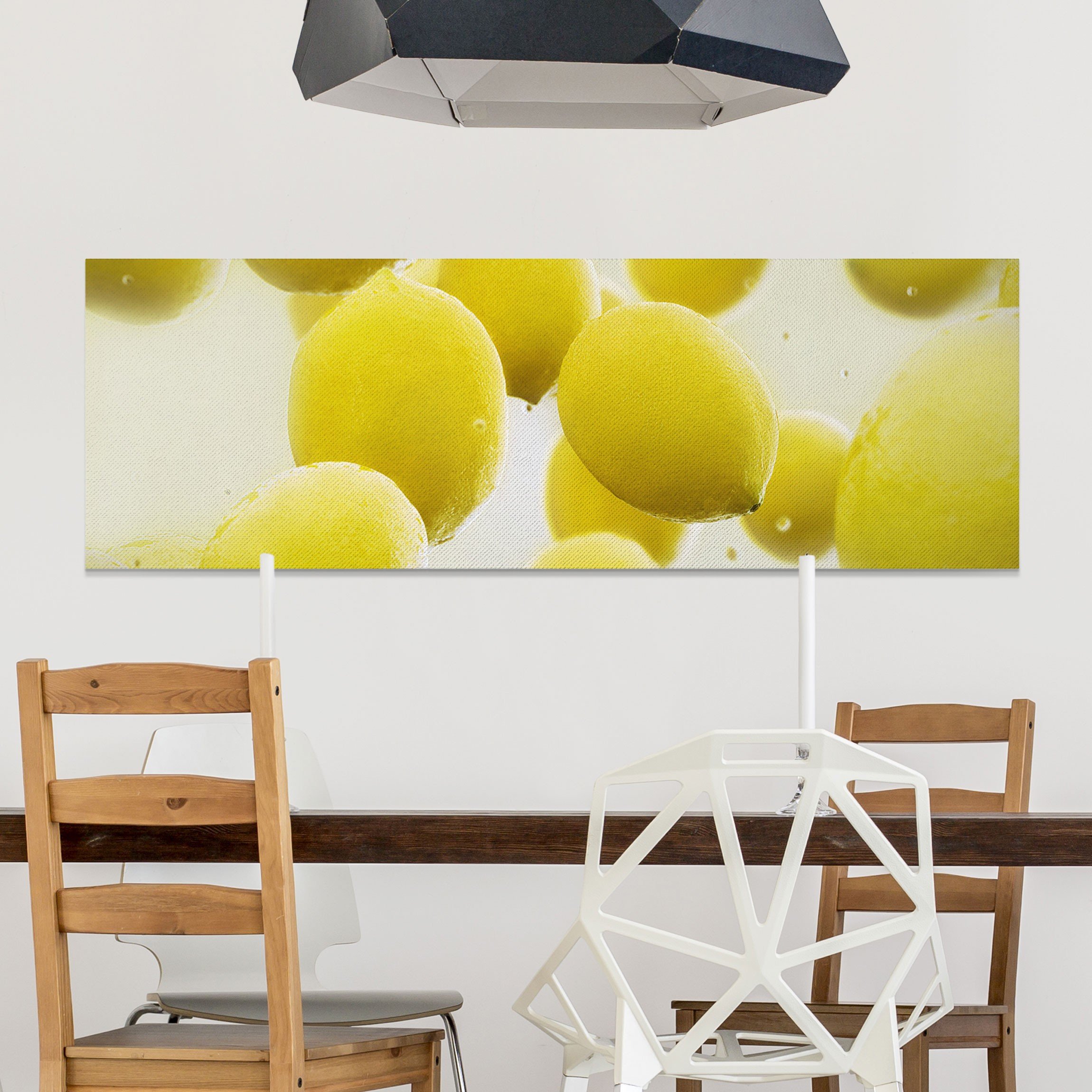 Canvas Art Lemon in water Panorama, canvas pictures, canvas wall art, canvas art print, canvas print, canvas prints, wall art, Dimensions: 30cm x 90cm