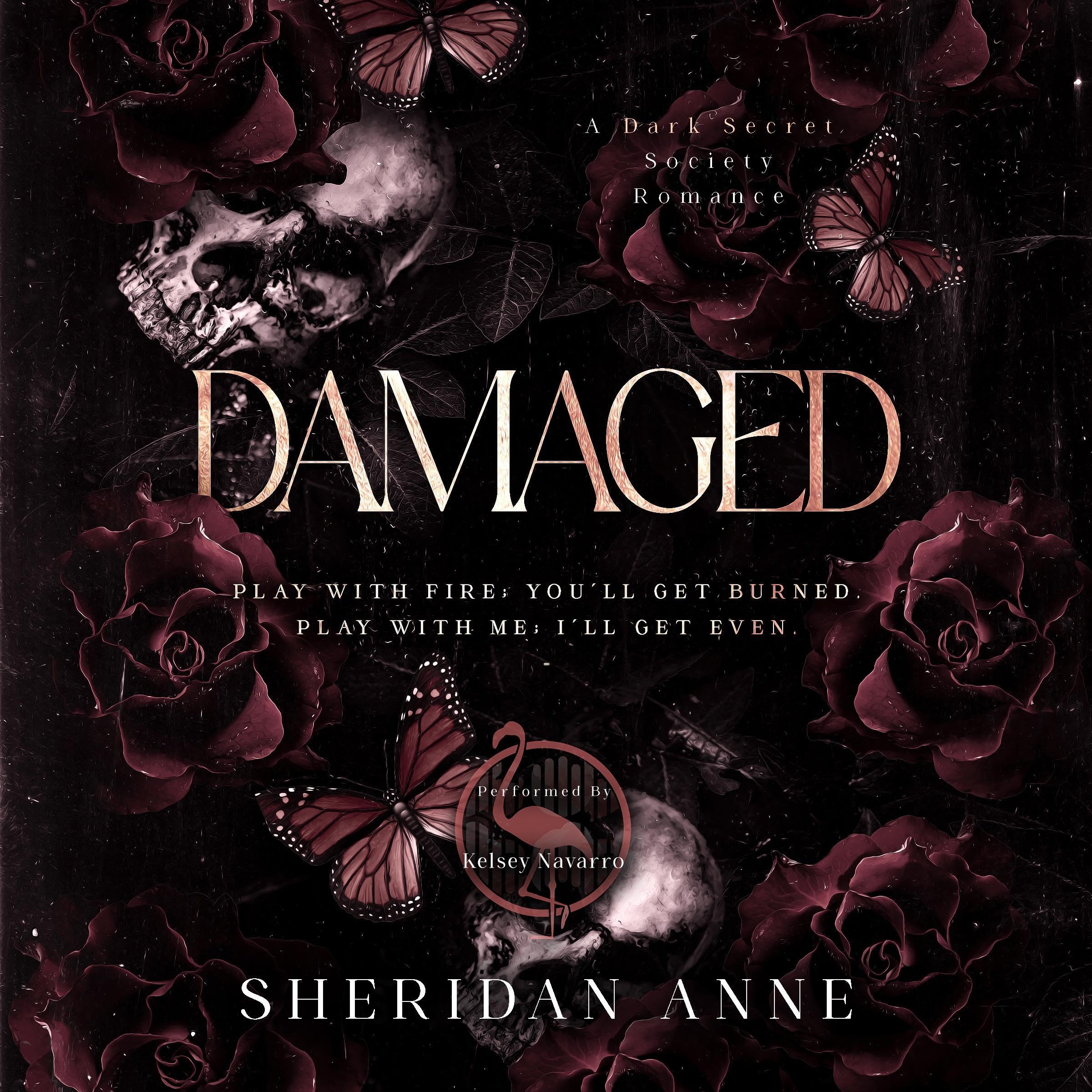 Cover art for Damaged: A Dark Enemies to Lovers Reverse Harem Romance (Boys of Winter, Book 2)