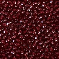 Vista 34 de Mezcla de 280 cuentas de cristal checo facetadas redondas de 0.9 oz (25 g) de 0.157 in, tonos dorados