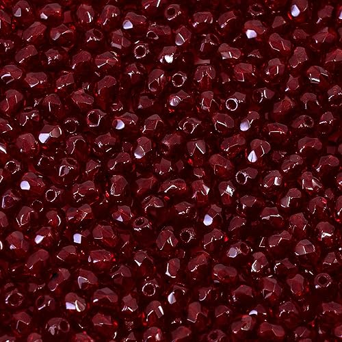 Miniatura 34 de Mezcla de 280 cuentas de cristal checo facetadas redondas de 0.9 oz (25 g) de 0.157 in, tonos dorados