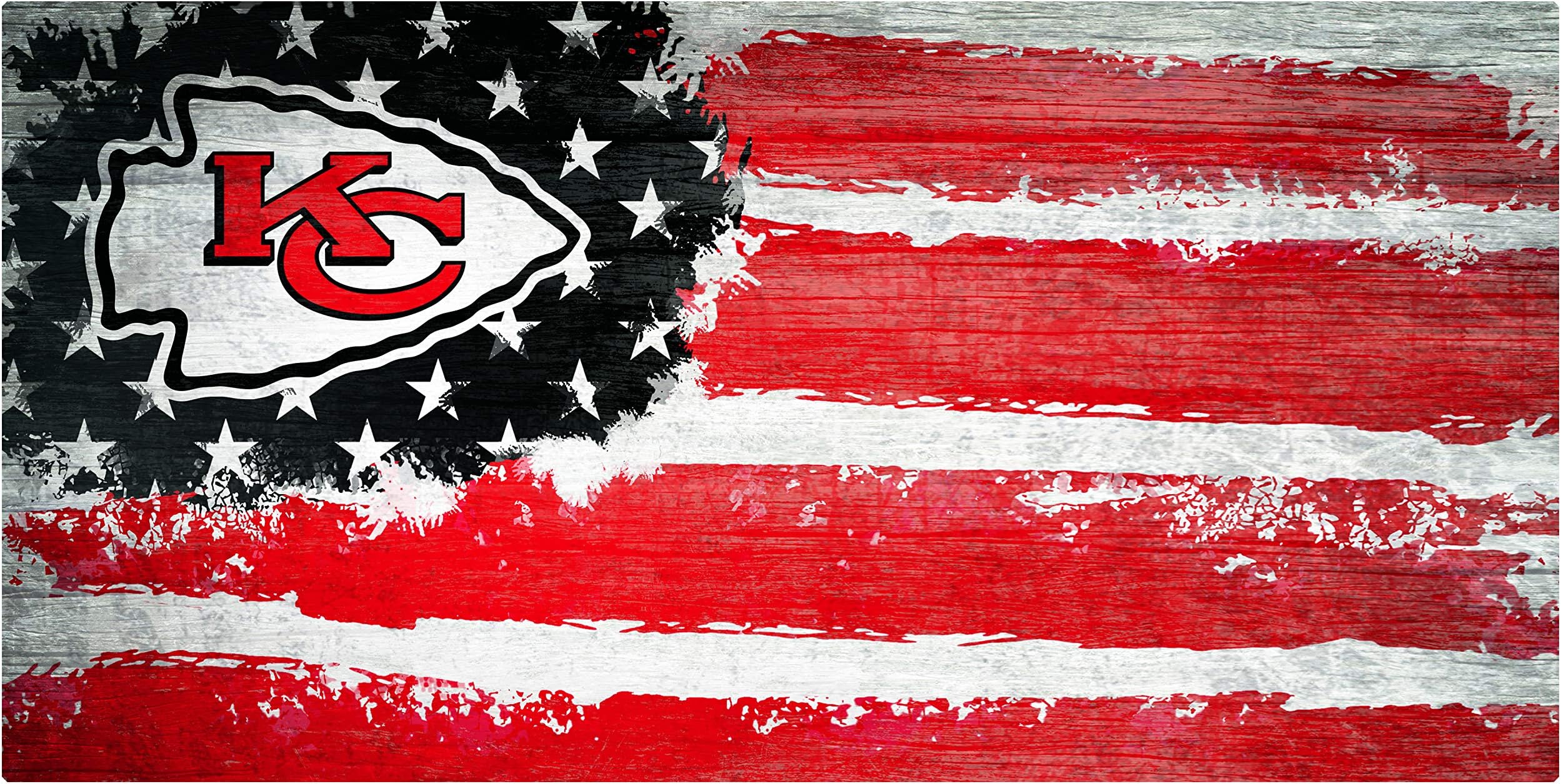Fan CreationsNFL Kansas City Chiefs Unisex Kansas City Chiefs Flag Sign, Team Color, 6 x 12, (N1007-KCC)