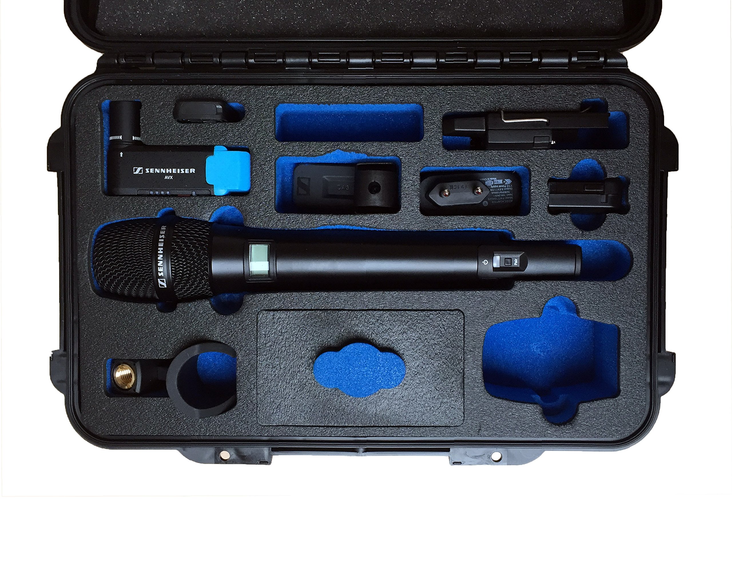 Caja de Transporte Adecuada para el micrófono y Accesorios Sennheiser AVX Combo Set 835.