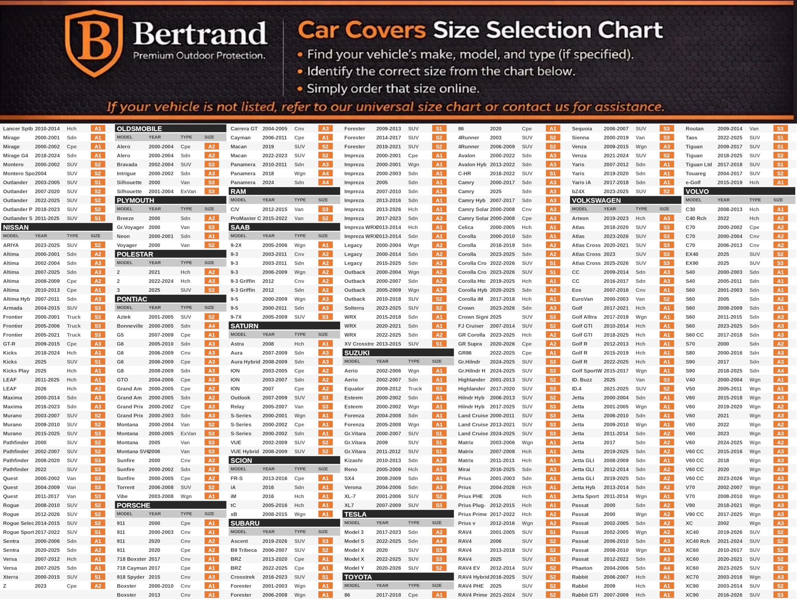 BERTRAND Premium SUV Car Cover 207x77 - Size - S3 - Waterproof All Weather Mirror Pockets Door Zipper — view 9