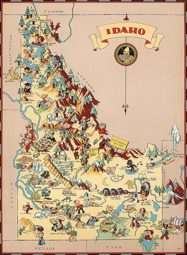 Idaho Wooden Map Jigsaw Puzzle Toys for Adults USA of State