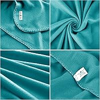 Vista 3 de Manta de Forro Polar a Granel, Mantas de Vellón de Color Sólido Ligeras Cálidas Suaves Acogedoras Aptas para Mascotas para Hogar Cama Sofá Sillón