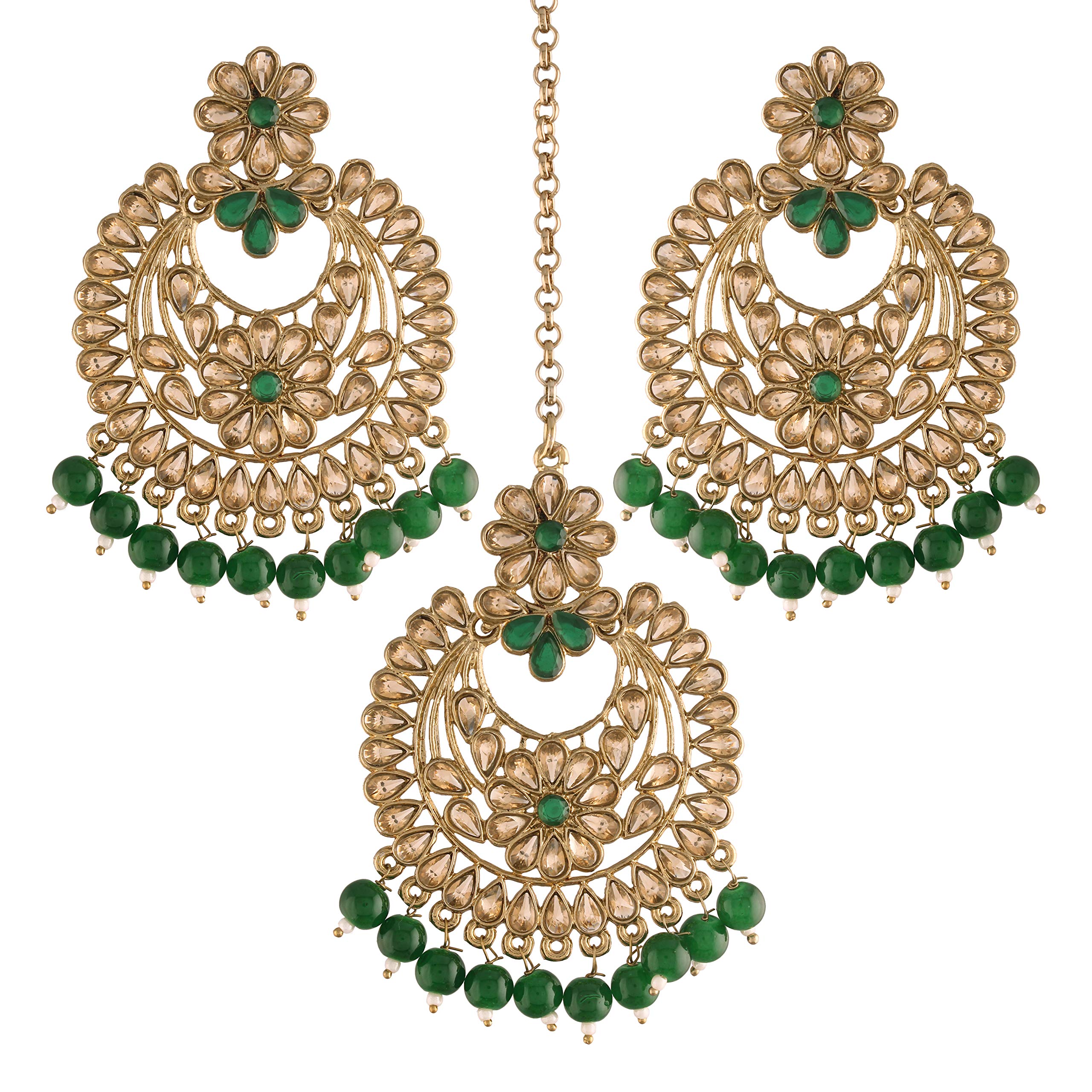 See full amazon price history chart for I Jewels Traditional Kundan & Pearl Chandbali Earrings with Maang Tikka Set for Women/Girls (TE2800FLG) I Jewels Traditional Kundan & Pearl Chandbali Earrings with Maang Tikka Set for Women/Girls (TE2800FLG) (B08JJ5DFKP) Amazon Price History, Amazon Price Tracker