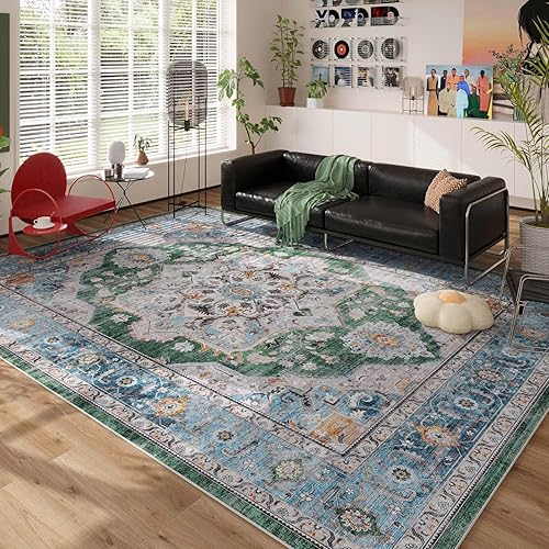 Miniatura 99 de Rugcomf Tapete para puerta interior, 2 x 3, lavable a máquina, tapete antideslizante de pelo bajo, para entrada, cocina, puerta principal, entrada