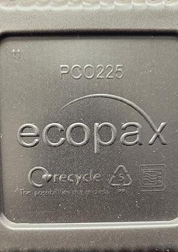 Miniatura 5 de 80 juegos Bandeja de servir PP Pebble Box con tapa, contenedor de alimentos (6 x 6 pulgadas, 1 compartimento)