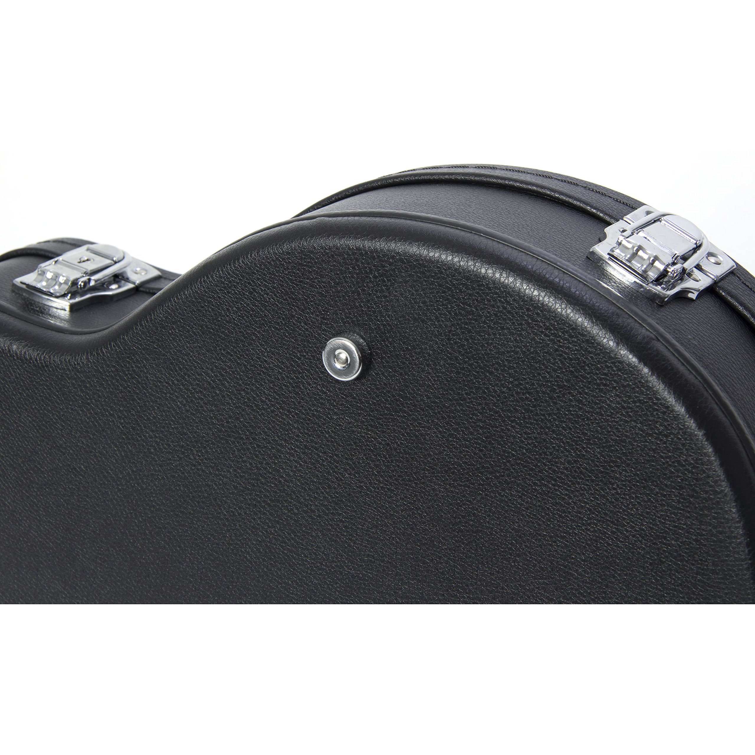 Fame Case Singlecut Gitarrenkoffer, Schwarz, Robuster E-Gitarren Koffer, Wetterfester Holzkern, Stabile Metallschnallen, Zubehörfach, Polsterung, Ideal für sicheren Transport und Schutz
