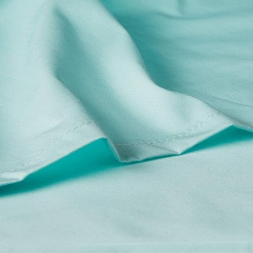 Miniatura 8 de Tommy Hilfiger Signature Solid Sheeting - Juego de 4 sábanas de 200 hilos, 1 sábana encimera, 1 sábana bajera y 2 fundas de almohada, tamaño