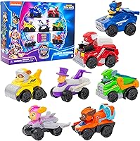 Vista 11 de Paw Patrol: The Mighty Movie, Cuartel General Portaaviones, con Figura de Acción de Chase y Mighty Pups Cruiser, Juguetes para Niños y Niñas de 3+